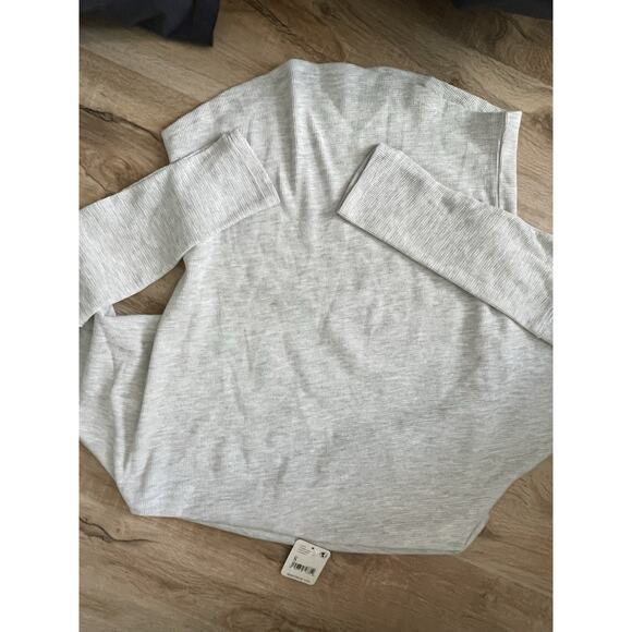 WE THE FREE NWT Gigi Off the Shoulder Ribbed Top Women's Size Small Gray - Picture 6 of 10